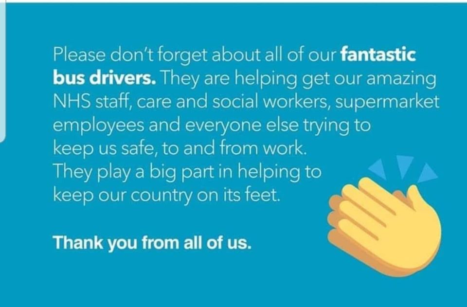 Thanks to all Bus Drivers